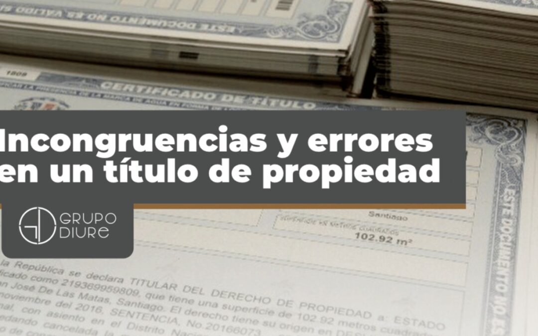 ¿Hay un error en el título de propiedad?